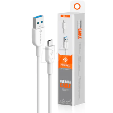 Cabo V8 para Celular Solid 989 com 1 Metro PMCELL - CB-11 MICRO 1M Fornecedor Atacado Caixa Fechada