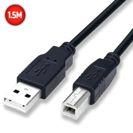 Cabo USB para Impressora 2.0 com 1.5 Metros GRASEP - D-5001 1.5M Fornecedor Atacado Caixa Fechada