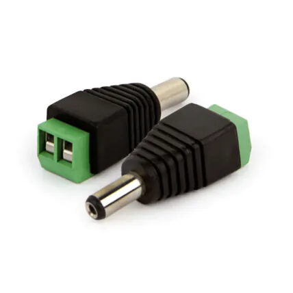 Conector P4 Macho CFTV Borne 2 Vias Verde - ZJT-01 Fornecedor Atacado Caixa Fechada