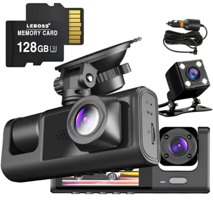 Câmera Automotiva Interna Wifi Visão Noturna + Cartão 128gb Fornecedor Atacado Caixa Fechada