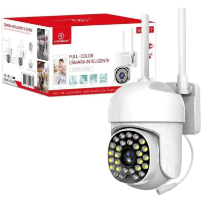 Camera de Segurança IP Wifi com Acesso Remoto KAPBOM - KA-S077 Fornecedor Atacado Caixa Fechada