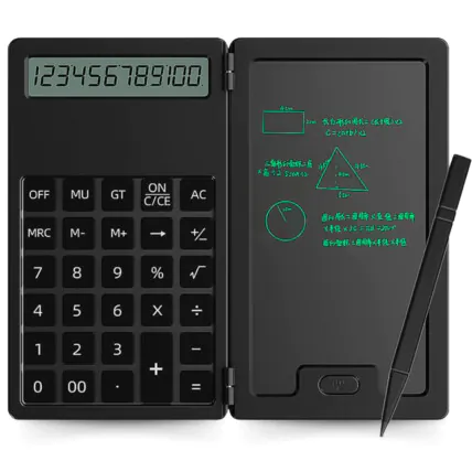 Calculadora Digital com Bloco de Notas LCD 10 Digitos LUATEK - KL-1602 Fornecedor Atacado Caixa Fechada