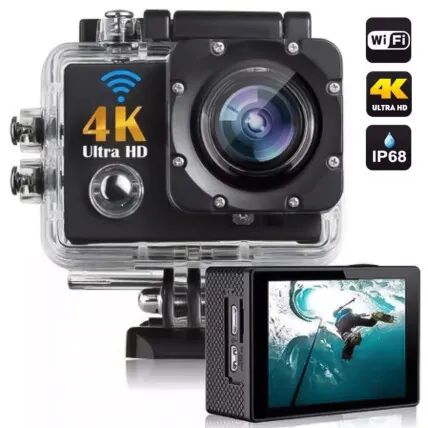 Câmera Sport a Prova D'agua 4K Ultra HD Wifi Kapbom - KA-1111 Fornecedor Atacado Caixa Fechada
