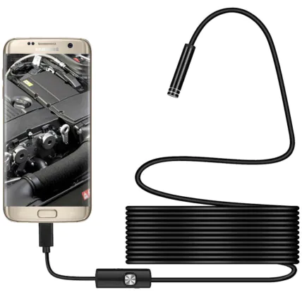 Câmera de Endoscopia Inspeção com Led Boroscópio para Celular e PC - NKJ-2M Fornecedor Atacado Caixa Fechada