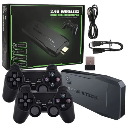 Vídeo Game Stick 4K 64Gb Retro com 2 Controles sem Fio e 10.000 Jogos - CON-11258 Fornecedor Atacado Caixa Fechada