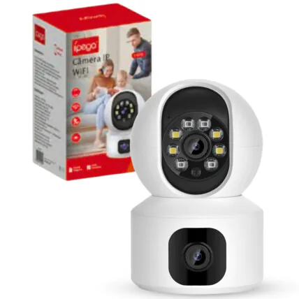 Camera de Segurança IP Wireless HD 3MP com Microfone ÍPEGA - KP-CA200 Fornecedor Atacado Caixa Fechada