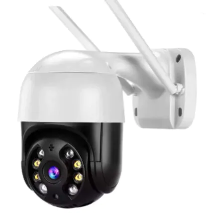 Câmera IP Wireless A8 À Prova De Água com Duas Antenas 360 Graus Suporte de Fixação e Fonte - LEY-143 Fornecedor Atacado Caixa Fechada