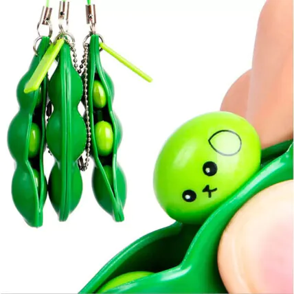 Mini Chaveiro Pop It Anti Stress Feijão Ervilha EASY ETERNAL Fornecedor Atacado Caixa Fechada