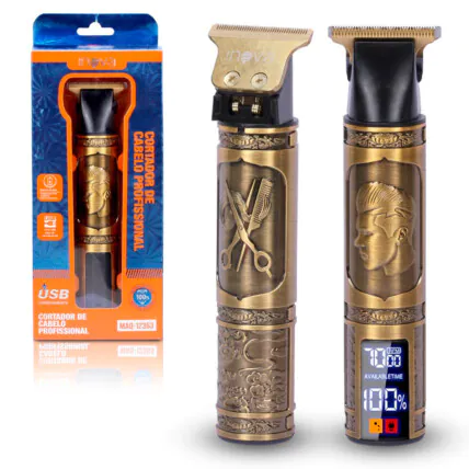 Máquina de Cortar Cabelo e Barba Recarregável INOVA - MAQ-12363 Fornecedor Atacado Caixa Fechada