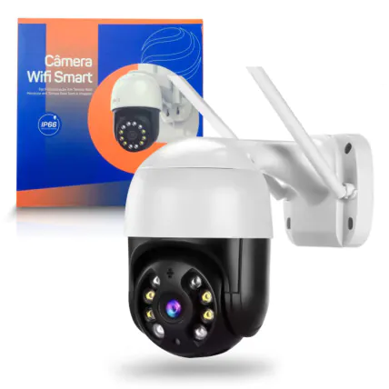 Câmera de Segurança IP WI-FI com 2 Antenas INOVA - MD-20359 Fornecedor Atacado Caixa Fechada