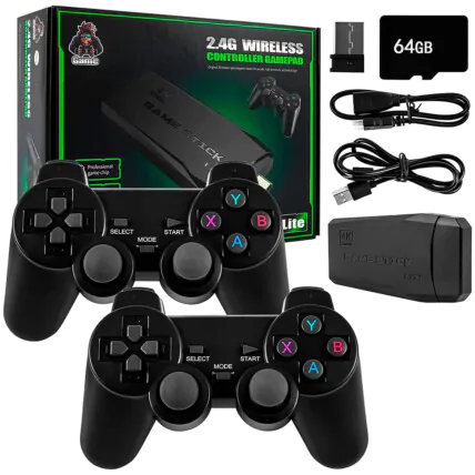Game Stick 4k Retro 64Gb Com 2 Controles Sem Fio 15000 Mil Jogos KAPBOM - KAP-5W D Fornecedor Atacado Caixa Fechada