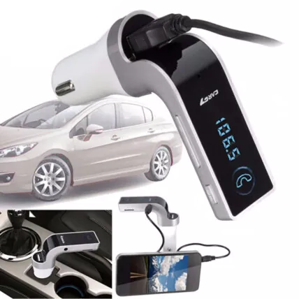 Transmissor Bluetooth e Carregador Veicular FM TF Aux USB G7 Altomex - A-G5077 Fornecedor Atacado Caixa Fechada
