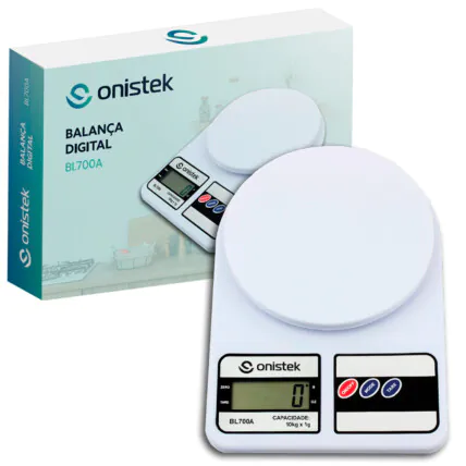 Balança Digital Cozinha 10Kg com Display Lcd ONISTEK - ON-BL700A Fornecedor Atacado Caixa Fechada
