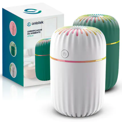 Umidificador de Ar 300ml Led Ambiente e Aromas ONISTEK - ON-UM620 Fornecedor Atacado Caixa Fechada