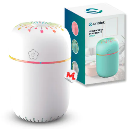 Umidificador de Ar Portátil 300ml Led Ambiente e Aromas ONISTEK - ON-UM621 Fornecedor Atacado Caixa Fechada