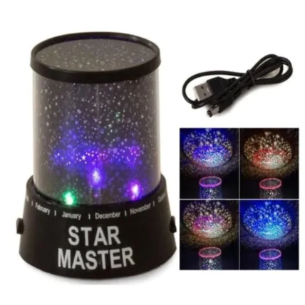 Luminária de Mesa LED Projetor de Estrelas Galáxia Luatek - LK-G04 Fornecedor Atacado Caixa Fechada