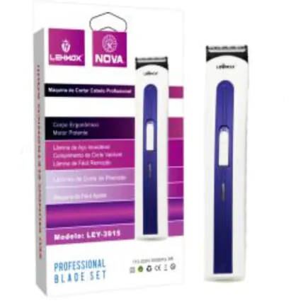 Máquina de Cortar Cabelo Sem Fio Recarregável Lehmox - LEY-3915 Fornecedor Atacado Caixa Fechada