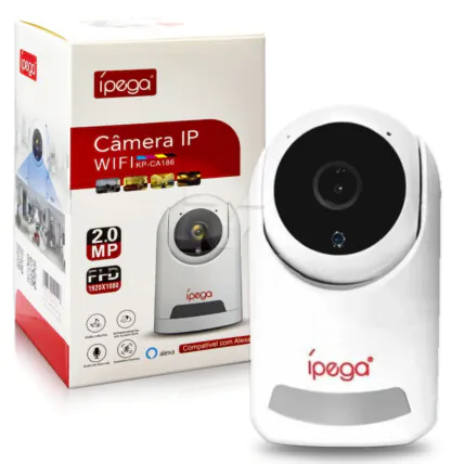 Câmera IP Wirelles Full HD 1080p ÍPEGA - KP-CA186 Fornecedor Atacado Caixa Fechada