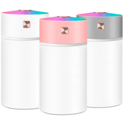 Umidificador de Ar Portátil Umidifica Ambiente 300ML com Luz RGB - ON-UM611 Fornecedor Atacado Caixa Fechada