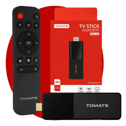 My Stick Android TV Tomate 4K c/ Google Assistente Preto MCD-123 Fornecedor Atacado Caixa Fechada