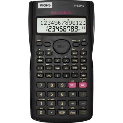 Calculadora Científica 240 Funções 12 Dígitos VIGHS - V82MS PT Fornecedor Atacado Caixa Fechada