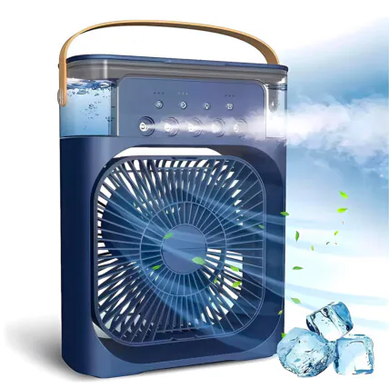 Ventilador Portátil e Umidificador de Ar USB 10W Led 600ml - MF1002 Fornecedor Atacado Caixa Fechada