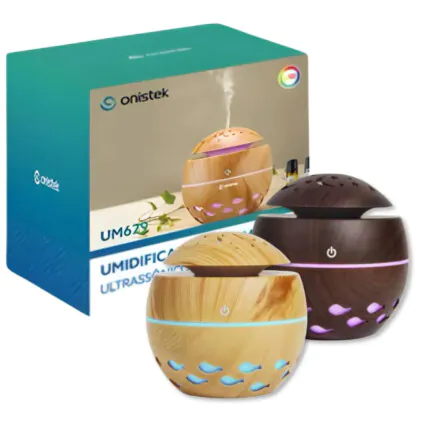 Aromatizador Umidificador Difusor de Aromas 300ml Onistek ON-UM629 Fornecedor Atacado Caixa Fechada