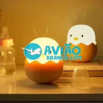 Luminaria Infantil Decorativa Casca De Ovo Silicone Fornecedor Atacado Caixa Fechada