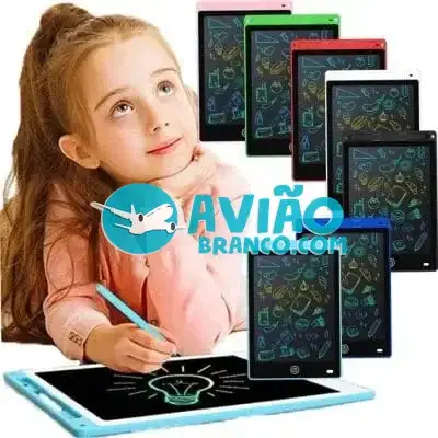 Tablet Infantil LCD Lousa Mágica – 12 Polegadas – Escrita Colorida Fornecedor Atacado Caixa Fechada