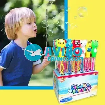Brinquedo Bastão Lança Bolhas de Sabão Personagens Fornecedor Atacado Caixa Fechada
