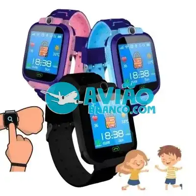 Relógio SmartWatch Infantil Com Rastreador GPS Chip e Câmera Fornecedor Atacado Caixa Fechada