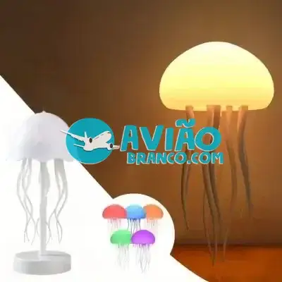 Luminária Água Viva Medusa Luz Colorida Fornecedor Atacado Caixa Fechada