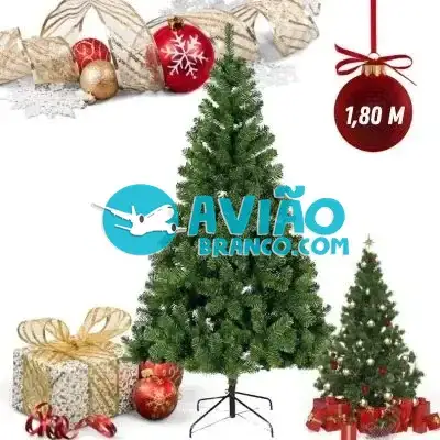 Árvore De Natal Pinheiro Verde 1,8 M Fornecedor Atacado Caixa Fechada