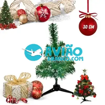 Árvore De Natal Pinheiro Verde 30 CM Fornecedor Atacado Caixa Fechada