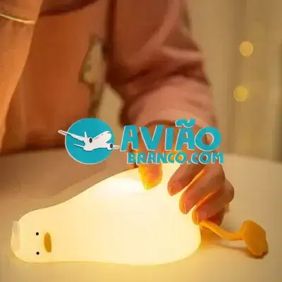 Luminaria Lampada Infantil Silicone Pato Recarregável Fornecedor Atacado Caixa Fechada