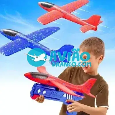 Avião Planador Aeromodelo Com Lançador Catapulta Fornecedor Atacado Caixa Fechada
