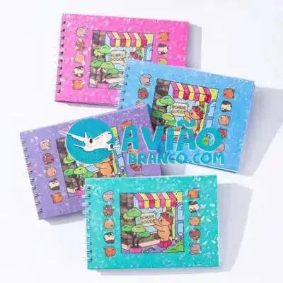 Livro de Colorir Caderno Espiral com Desenhos Fornecedor Atacado Caixa Fechada