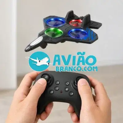Drone Avião Controle Remoto Infantil com Luz LED Fornecedor Atacado Caixa Fechada
