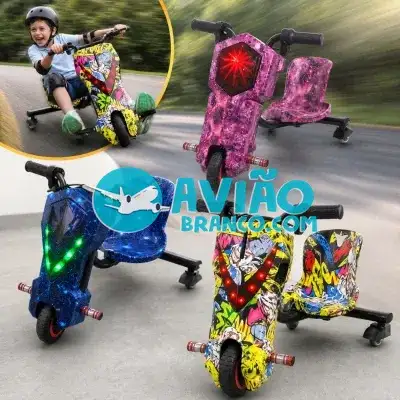 Patinete Drift Elétrico 3 Rodas Fornecedor Atacado Caixa Fechada