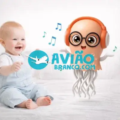 Brinquedo Interativo Polvo Dançante com LED e Música Fornecedor Atacado Caixa Fechada