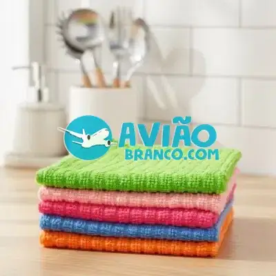 Pano Microfibra Limpeza – Kit Com 5 Peças Fornecedor Atacado Caixa Fechada
