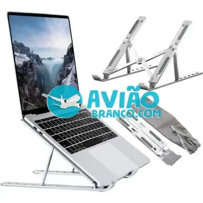Suporte Para Notebook e Macbook de Alumínio Dobrável Fornecedor Atacado Caixa Fechada