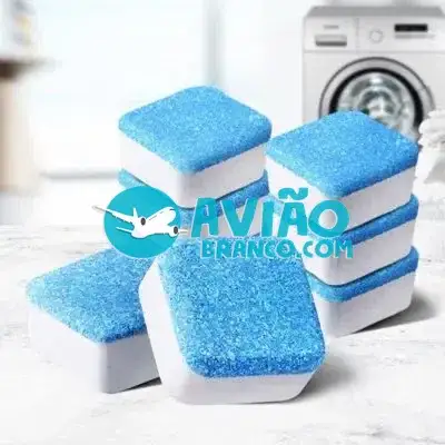 Pastilhas de Limpeza para Máquina de Lavar Roupa e Lava-Louças – Kit com 12 Fornecedor Atacado Caixa Fechada