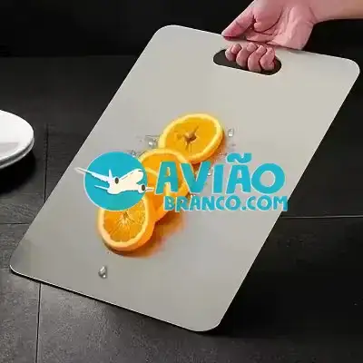 Tábua Inox de Corte Gourmet Multiuso – Grande Fornecedor Atacado Caixa Fechada