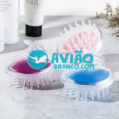 Escova Massageadora Capilar Silicone P/ Banho Fornecedor Atacado Caixa Fechada