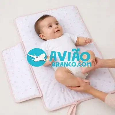 Trocador de Fraldas Portátil e Acolchoado com Bolso Porta-fraldas Fornecedor Atacado Caixa Fechada
