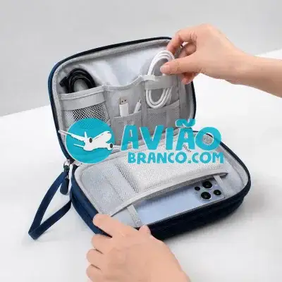 Bolsa Organizadora para Armazenamento de Cabo Carregadores e Fone Fornecedor Atacado Caixa Fechada