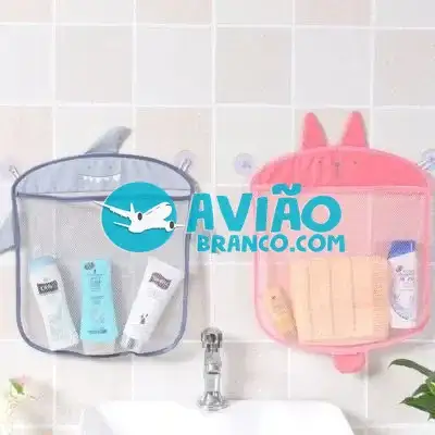 Rede Saco Organizador de Banheiro Multiuso Infantil Bichinhos Fornecedor Atacado Caixa Fechada