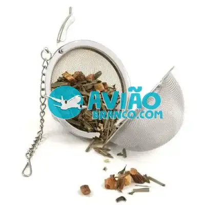 Infusor de Chá Inox Mini Peneira Coador Ervas Fornecedor Atacado Caixa Fechada