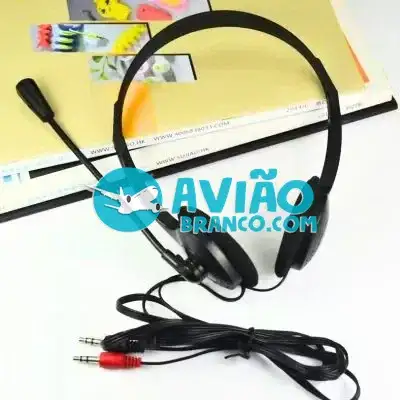 Fone De Ouvido Headset P2 Com Microfone Multimídia PC Fornecedor Atacado Caixa Fechada